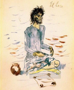 creation adma Painting - The Madman 1904 Pablo Picasso